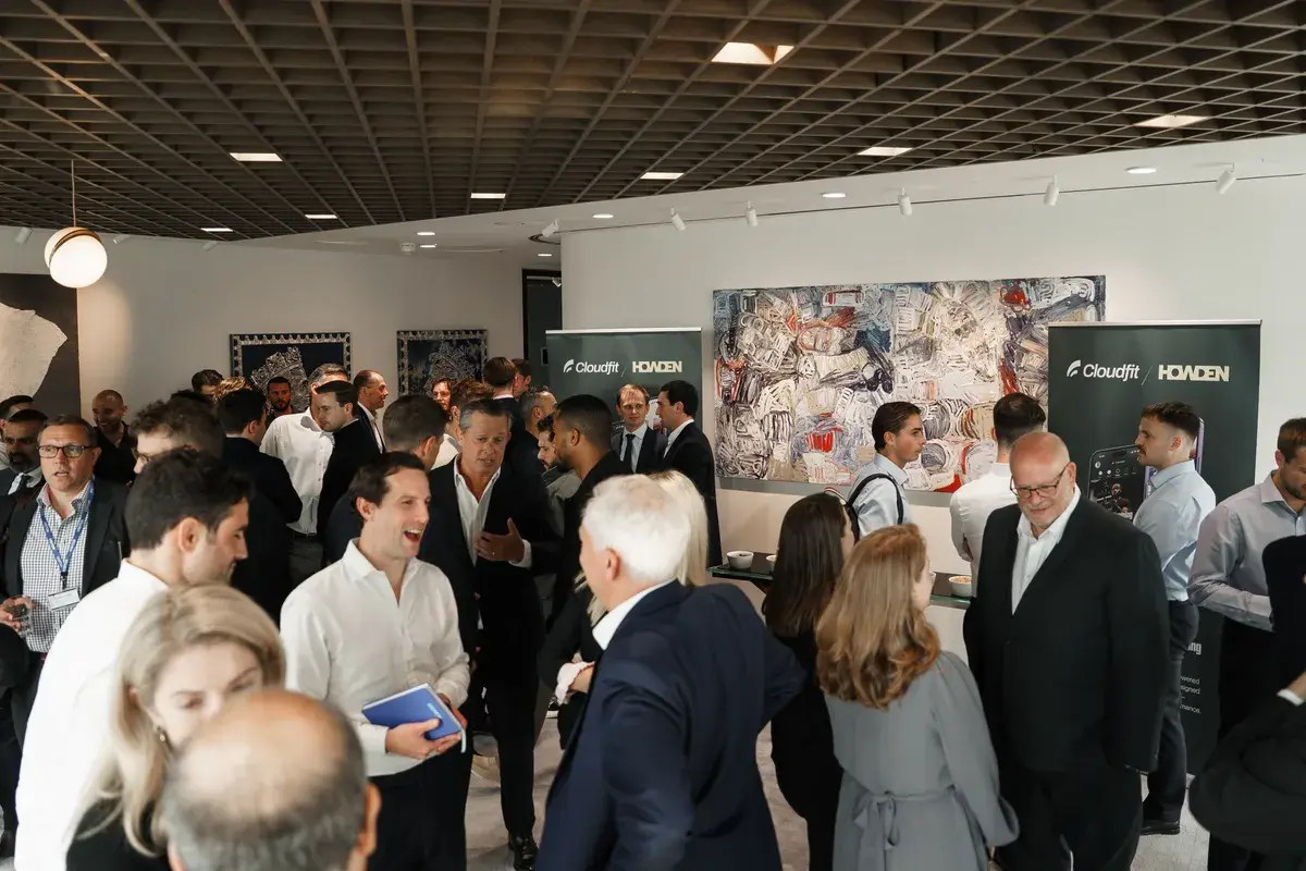 Guests together at the CloudFit and Howden event